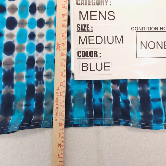 Gildan Casual Crew Neck Short Sleeve T Shirt Mens Size Medium M Tie-dye Multi - Picture 7 of 8